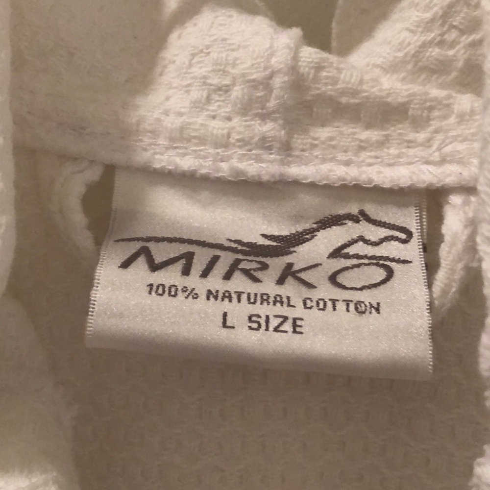 Child Waffle Robe Monogram is Sarah - Picture 4 of 4